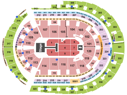 Bridgestone Arena Chris Tomlin Seating Chart